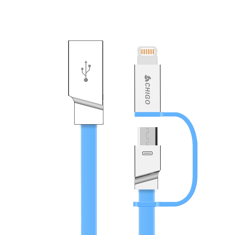 志高iphone蘋果安卓二合一數據線充電線